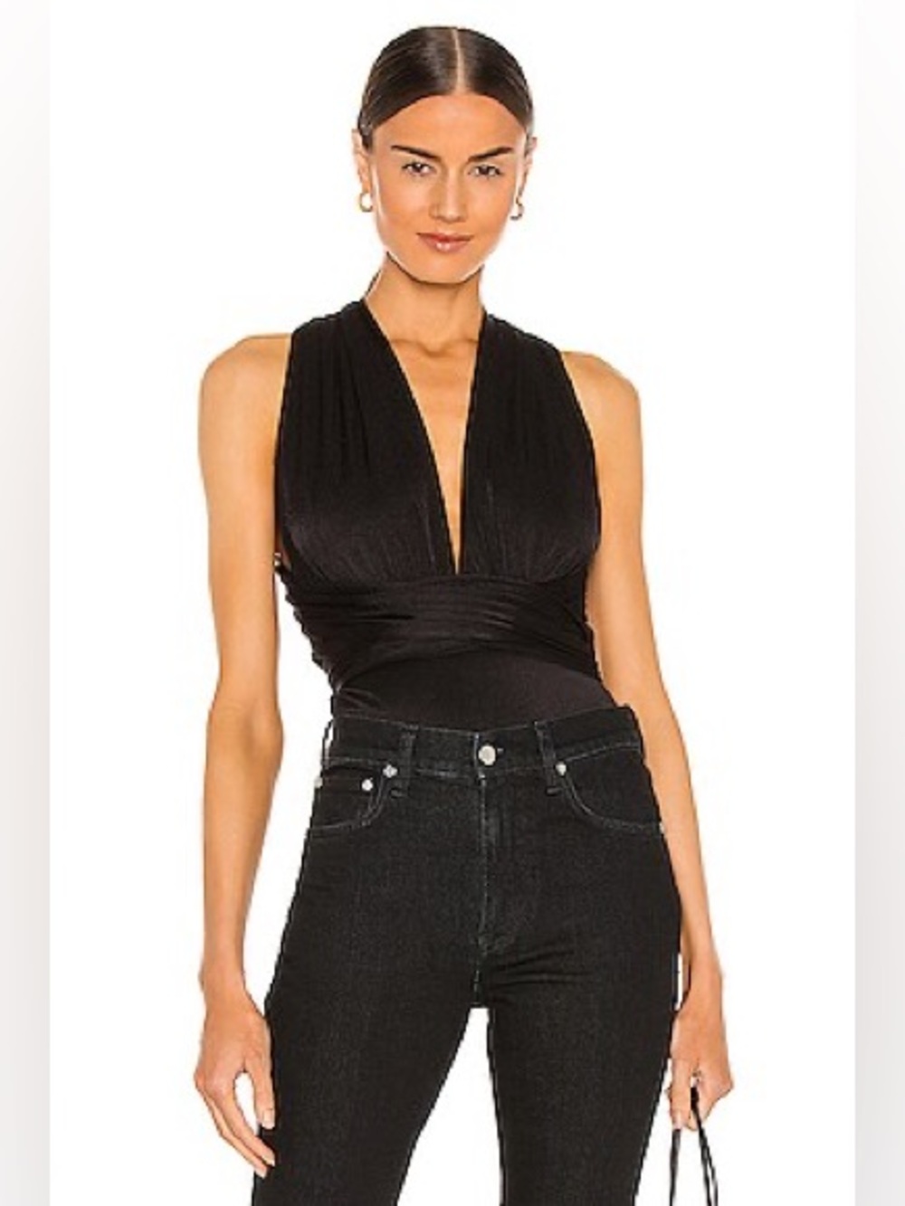 Free People 100 Ways Bodysuit in Black - Picture 15 of 16